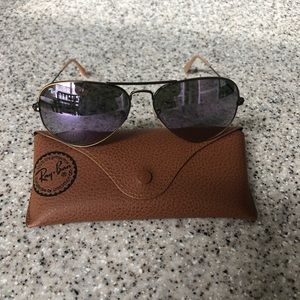 Ray-Ban Polarized Aviator Mirror Sunglasses